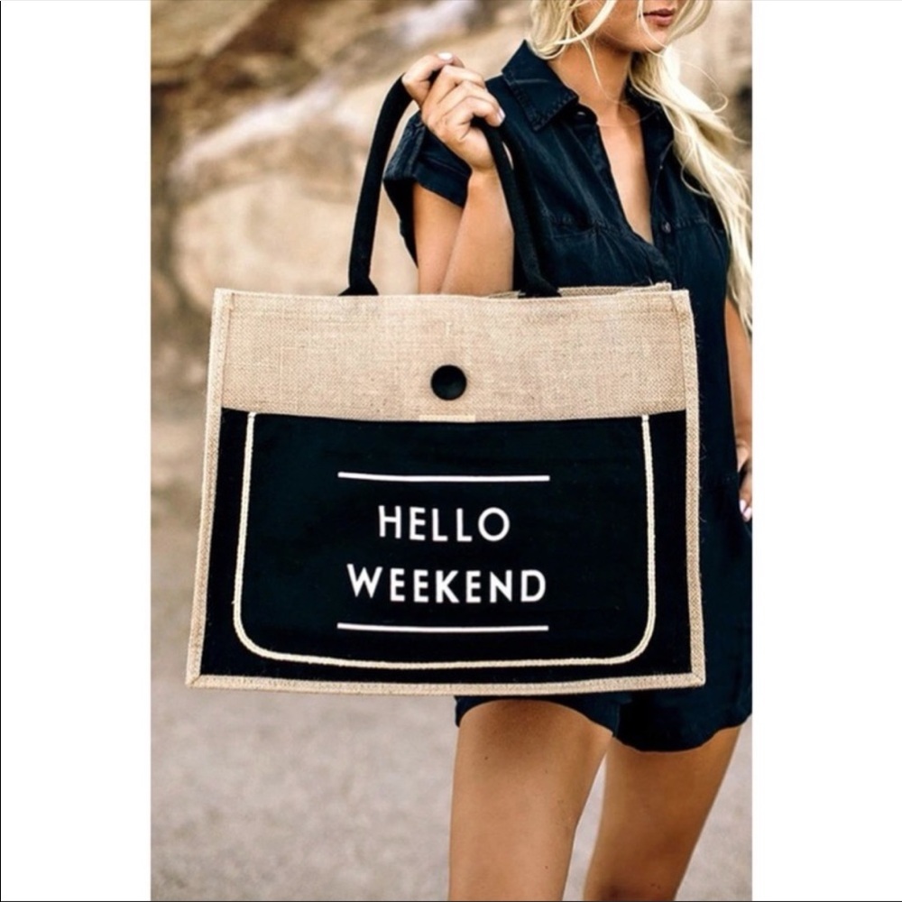 NWT HELLO WEEKEND SUMMER TOTE 👜